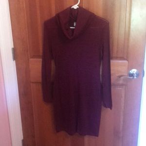 Old Navy Maroon cowl neck dress